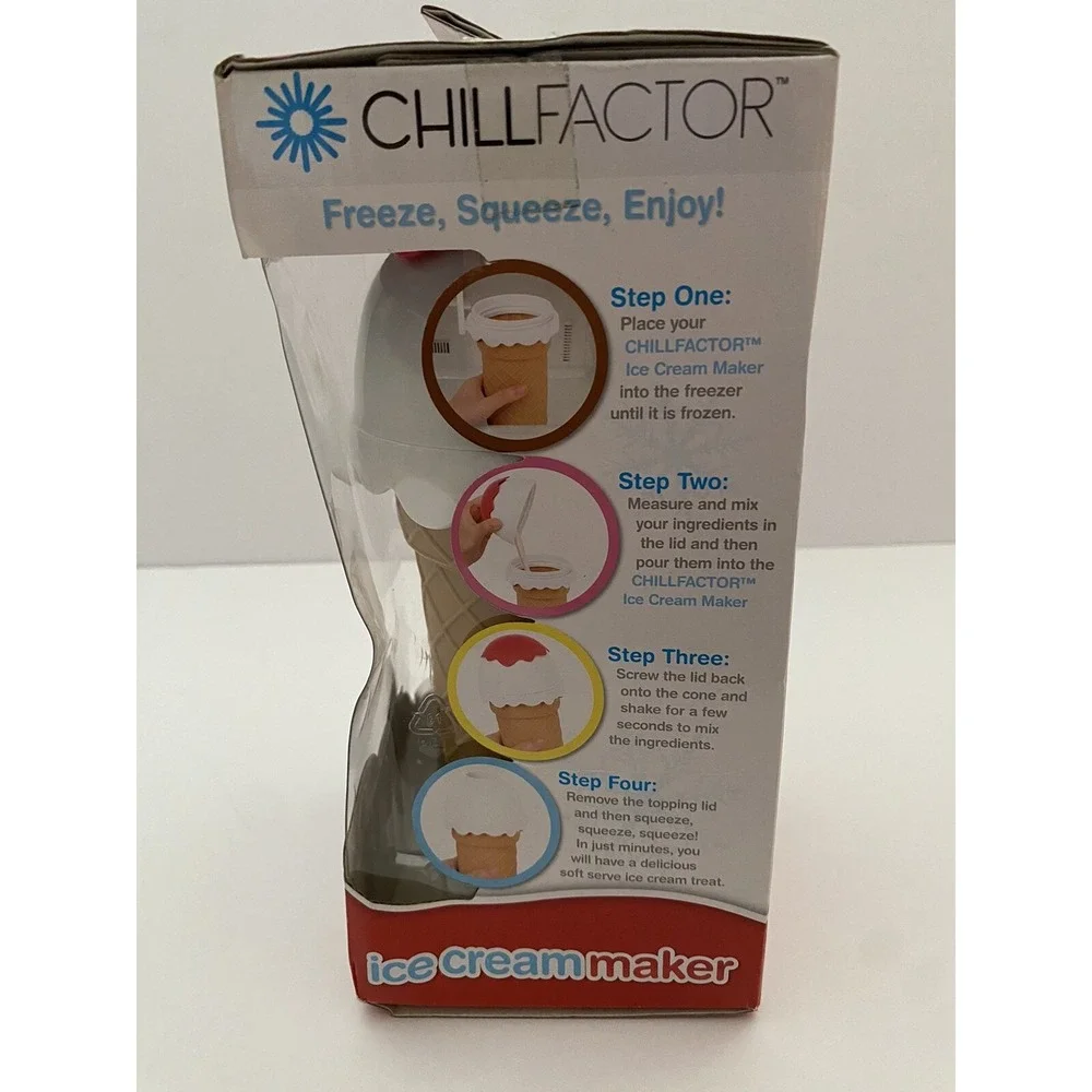 NEW Chill Factor Ice Cream Maker Set | Quick & Easy 4 Step Soft Serve